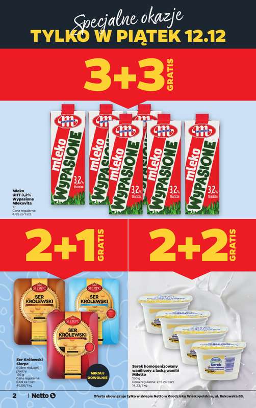 Netto - gazetka promocyjna Grodzisk Wielkopolski - Wielkie otwarcie już w czwartek 11.12 od czwartku 11.12 do niedzieli 14.12 - strona 2