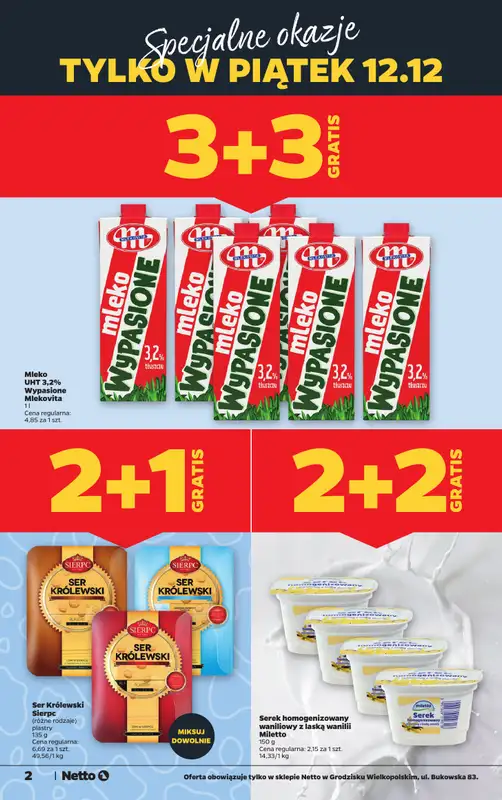 Netto - gazetka promocyjna Grodzisk Wielkopolski - Wielkie otwarcie już w czwartek 11.12 od czwartku 11.12 do niedzieli 14.12 - strona 2