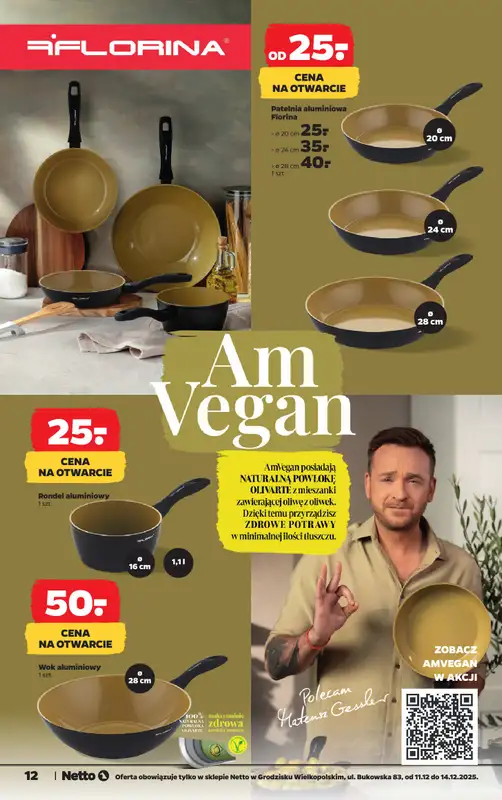 Netto - gazetka promocyjna Grodzisk Wielkopolski - Wielkie otwarcie już w czwartek 11.12 od czwartku 11.12 do niedzieli 14.12 - strona 12