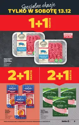 Netto - gazetka promocyjna Grodzisk Wielkopolski - Wielkie otwarcie już w czwartek 11.12 od czwartku 11.12 do niedzieli 14.12 - strona 3