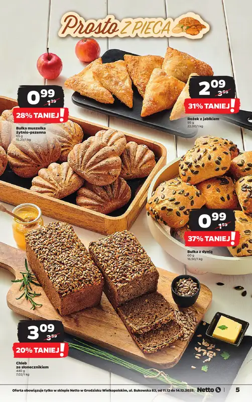 Netto - gazetka promocyjna Grodzisk Wielkopolski - Wielkie otwarcie już w czwartek 11.12 od czwartku 11.12 do niedzieli 14.12 - strona 5