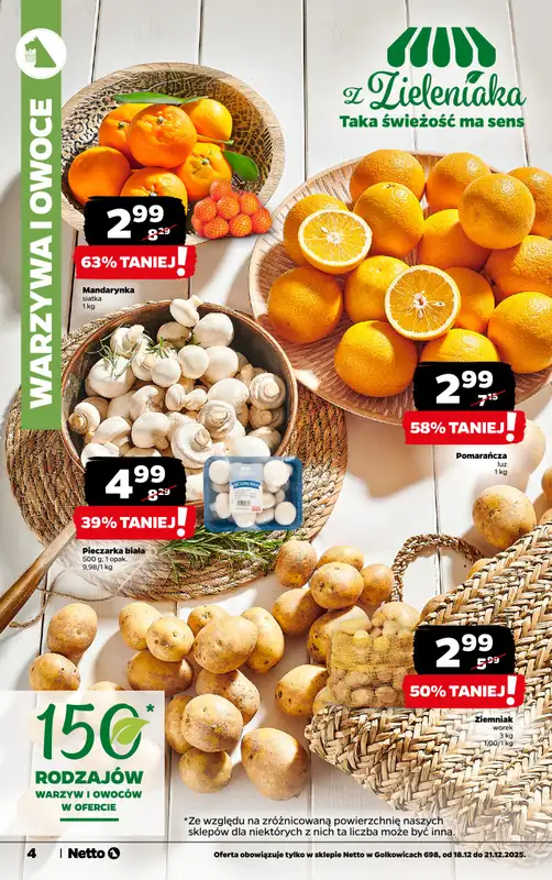 Netto - gazetka promocyjna Golkowice - Wielkie otwarcie już w czwartek 18.12 od czwartku 18.12 do niedzieli 21.12 - strona 4