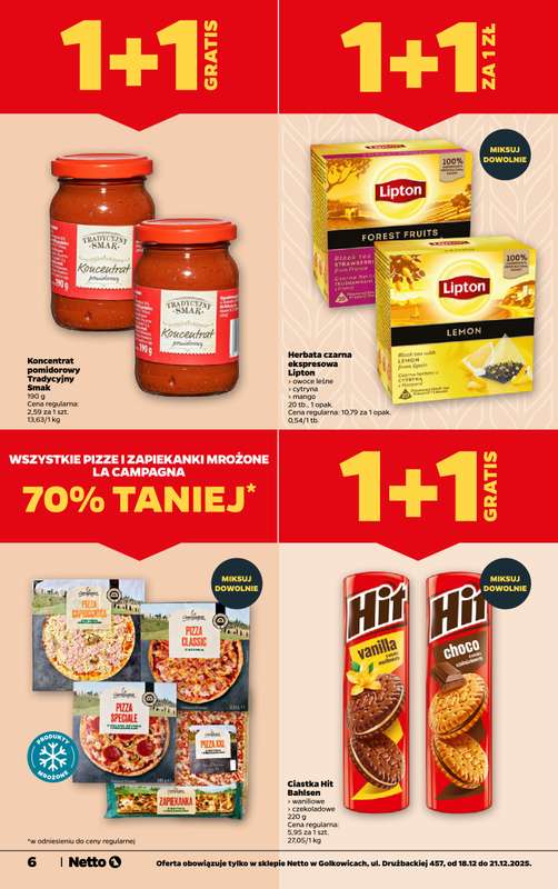 Netto - gazetka promocyjna Golkowice - Wielkie otwarcie już w czwartek 18.12 od czwartku 18.12 do niedzieli 21.12 - strona 6