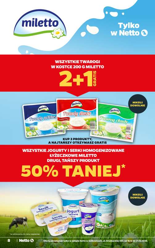 Netto - gazetka promocyjna Golkowice - Wielkie otwarcie już w czwartek 18.12 od czwartku 18.12 do niedzieli 21.12 - strona 8