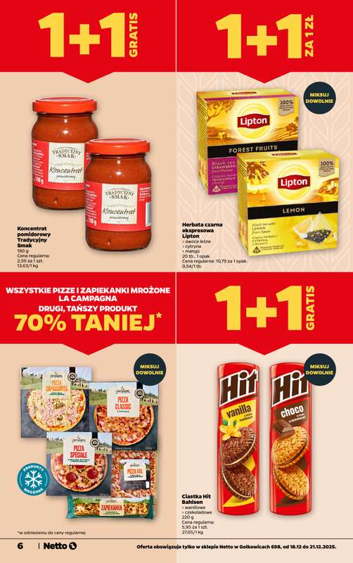 Netto - gazetka promocyjna Golkowice - Wielkie otwarcie już w czwartek 18.12 od czwartku 18.12 do niedzieli 21.12 - strona 6