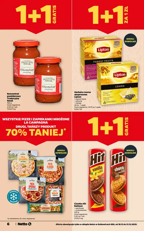 Netto - gazetka promocyjna Golkowice - Wielkie otwarcie już w czwartek 18.12 od czwartku 18.12 do niedzieli 21.12 - strona 6
