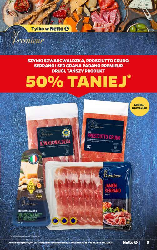 Netto - gazetka promocyjna Golkowice - Wielkie otwarcie już w czwartek 18.12 od czwartku 18.12 do niedzieli 21.12 - strona 9