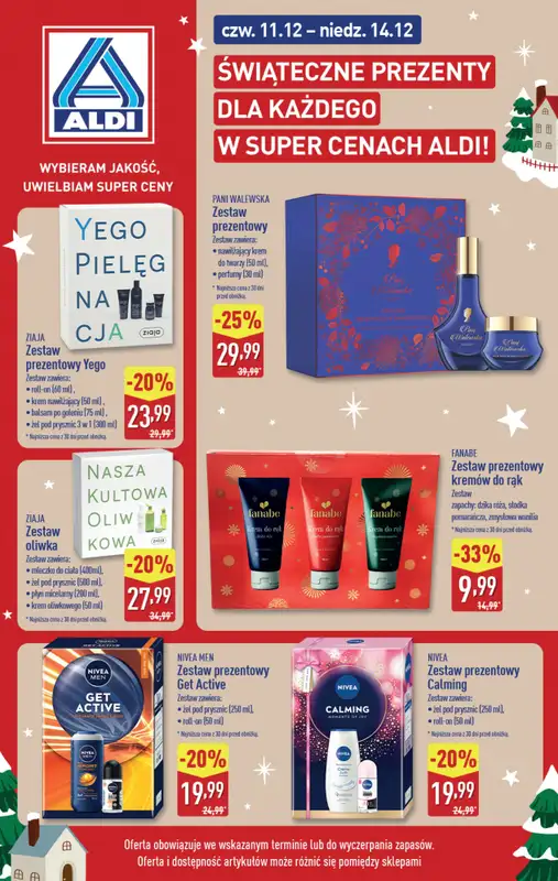 Aldi - gazetka promocyjna Świąteczne prezenty w super cenach Aldi!  