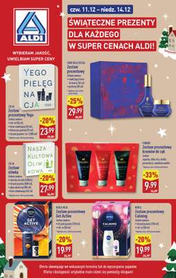 Aldi - gazetka promocyjna Świąteczne prezenty w super cenach Aldi! od czwartku 11.12 do niedzieli 14.12