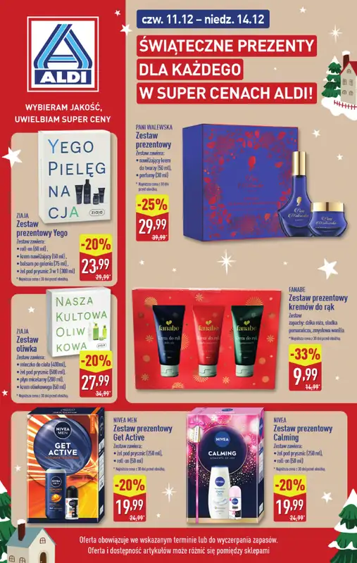 Aldi - gazetka promocyjna Świąteczne prezenty w super cenach Aldi!  