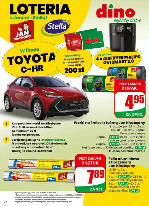 Dino - gazetka promocyjna Gazetka od środy 10.12 do wtorku 16.12 - strona 74