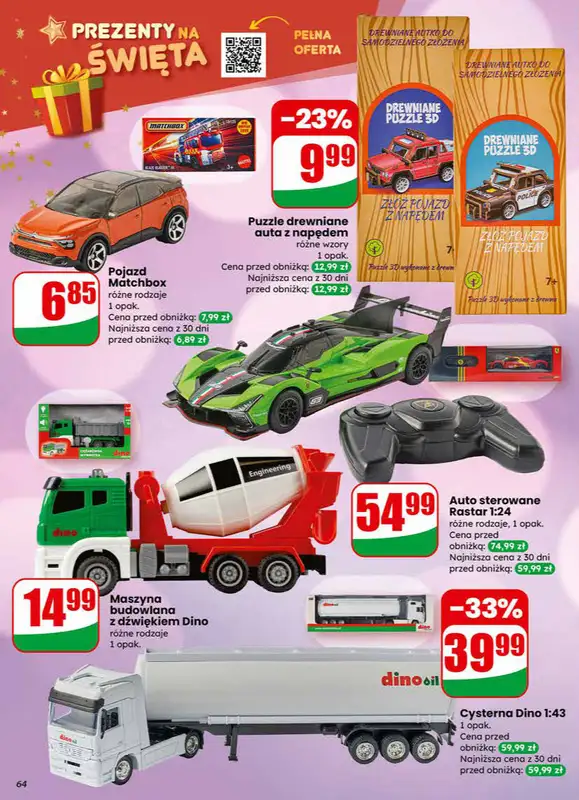 Dino - gazetka promocyjna Gazetka od środy 10.12 do wtorku 16.12 - strona 64