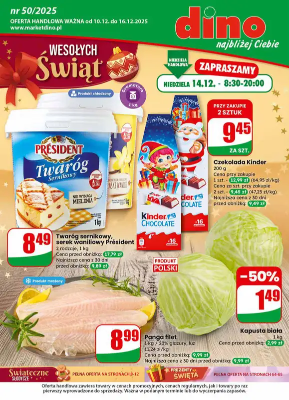 Dino - gazetka promocyjna Gazetka od środy 10.12 do wtorku 16.12