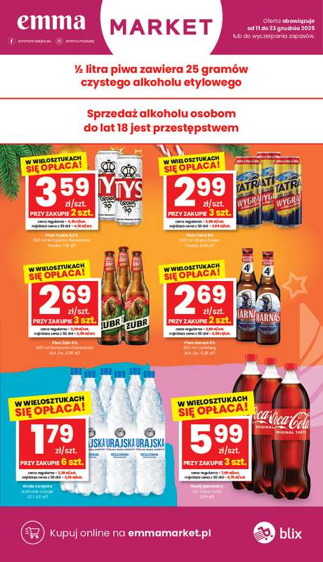 emma MARKET - gazetka promocyjna Gazetka od czwartku 11.12 do wtorku 23.12 - strona 6