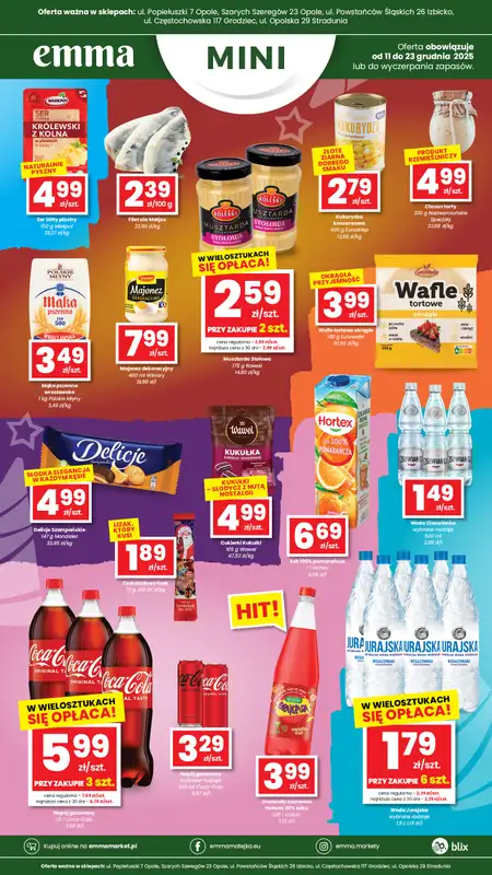 emma MARKET - gazetka promocyjna Plakaty promocyjne - Emma Mini od czwartku 11.12 do wtorku 23.12 - strona 3