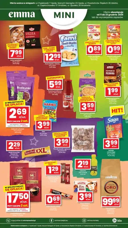 emma MARKET - gazetka promocyjna Plakaty promocyjne - Emma Mini od czwartku 11.12 do wtorku 23.12 - strona 4
