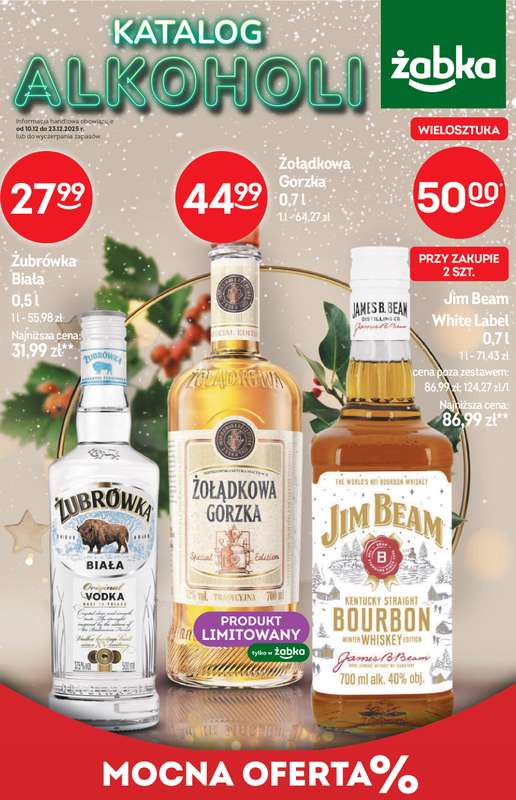 Żabka - gazetka promocyjna Katalog alkoholowy  do wtorku 23.12