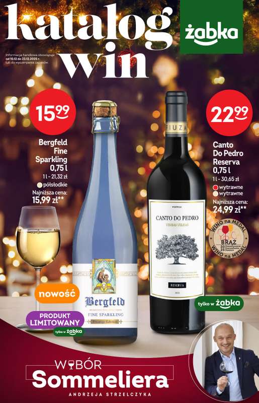 Żabka - gazetka promocyjna Katalog win od środy 10.12 do wtorku 23.12