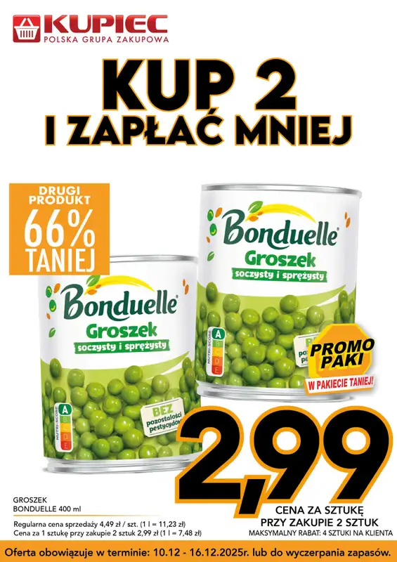 Kupiec - gazetka promocyjna Promopaki od środy 10.12 do wtorku 16.12 - strona 6