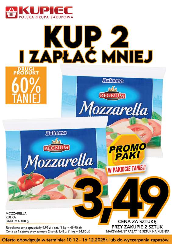 Kupiec - gazetka promocyjna Promopaki od środy 10.12 do wtorku 16.12 - strona 4