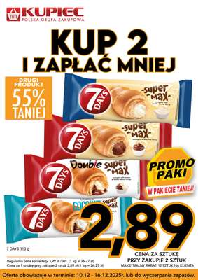 Kupiec - gazetka promocyjna Promopaki od środy 10.12 do wtorku 16.12