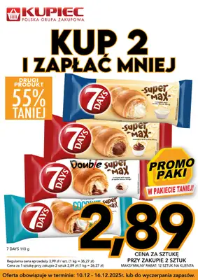 Kupiec - gazetka promocyjna Promopaki od środy 10.12 do wtorku 16.12