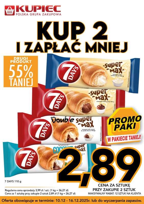 Kupiec - gazetka promocyjna Promopaki od środy 10.12 do wtorku 16.12