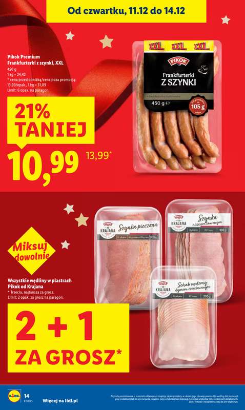 Lidl - gazetka promocyjna Od czwartku od czwartku 11.12 do niedzieli 14.12 - strona 14