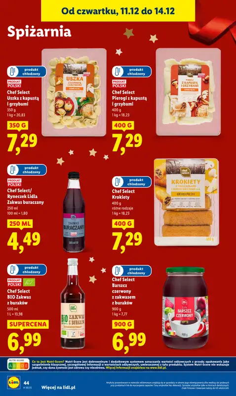 Lidl - gazetka promocyjna Od czwartku od czwartku 11.12 do niedzieli 14.12 - strona 44