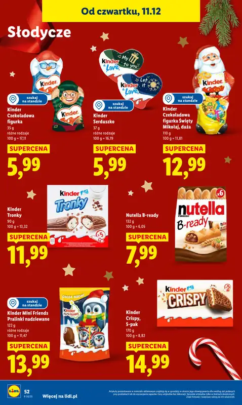Lidl - gazetka promocyjna Od czwartku od czwartku 11.12 do niedzieli 14.12 - strona 52