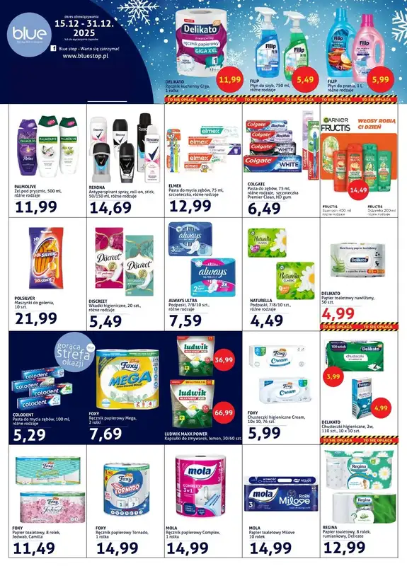 Blue Stop - gazetka promocyjna Gazetka od poniedziałku 15.12 do środy 31.12