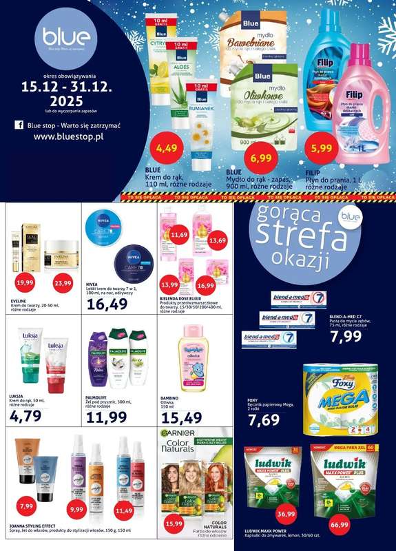 Blue Stop - gazetka promocyjna Gazetka od poniedziałku 15.12 do środy 31.12