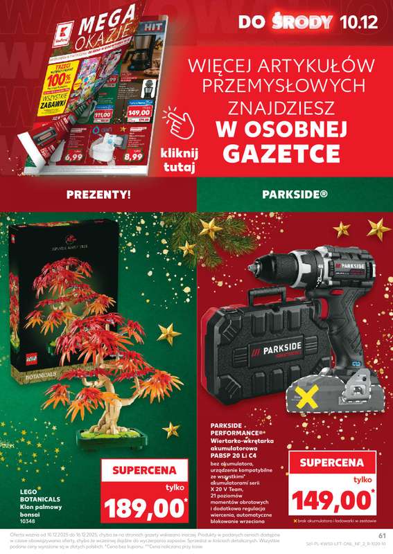 Kaufland - gazetka promocyjna Oferta Kaufland od środy 10.12 do wtorku 16.12 - strona 61