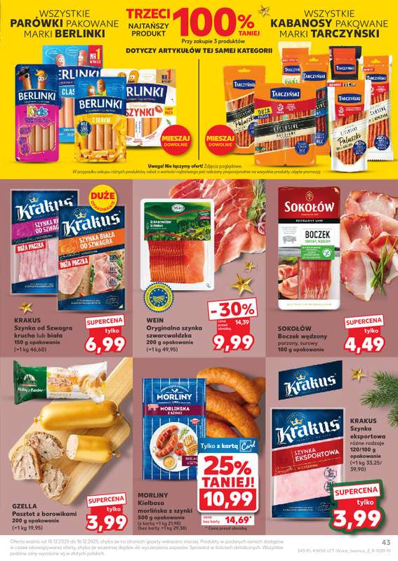 Kaufland - gazetka promocyjna Oferta Kaufland od środy 10.12 do wtorku 16.12 - strona 43