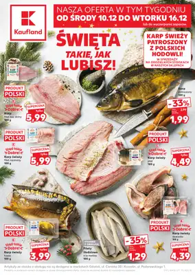Kaufland - gazetka promocyjna Oferta Kaufland od środy 10.12 do wtorku 16.12