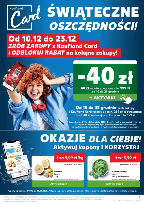 Kaufland - gazetka promocyjna Oferta Kaufland od środy 10.12 do wtorku 16.12 - strona 21
