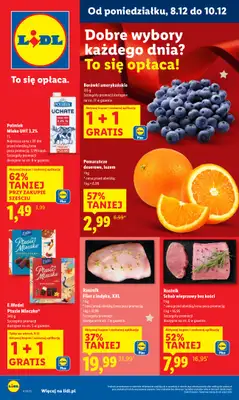 Lidl - gazetka promocyjna Oferta od poniedziałku od poniedziałku 08.12 do środy 10.12