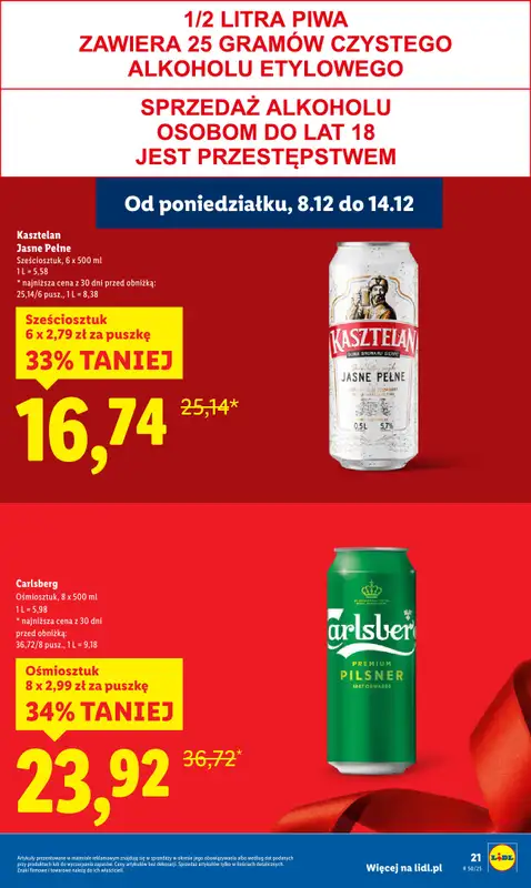 Lidl - gazetka promocyjna Oferta od poniedziałku od poniedziałku 08.12 do środy 10.12 - strona 19