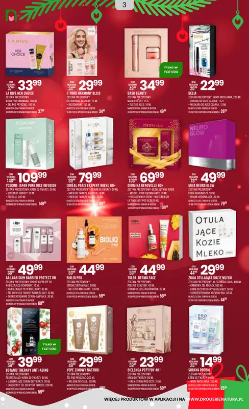 Drogerie Natura - gazetka promocyjna Gazetka od środy 10.12 do niedzieli 28.12 - strona 3
