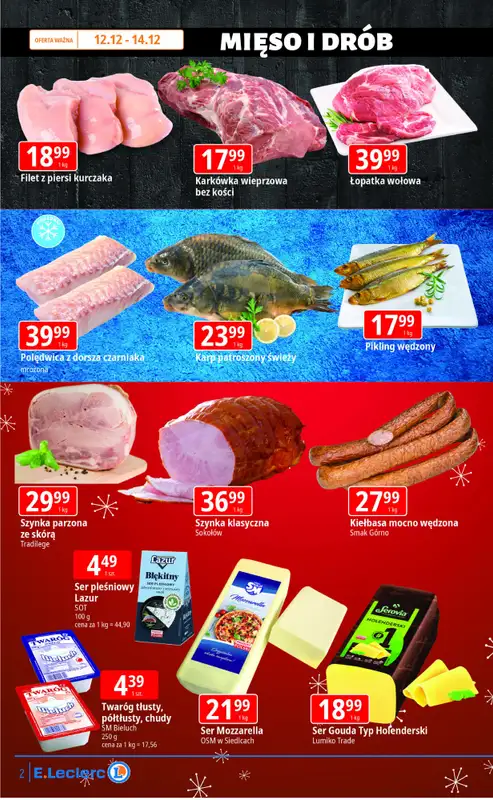 Leclerc - gazetka promocyjna Oferta Lublin Zana | Świąteczne smaki w dobrej cenie od piątku 12.12 do niedzieli 14.12 - strona 2