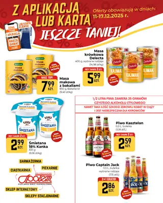 Społem Częstochowa - gazetka promocyjna Plakaty promocyjne od czwartku 11.12 do środy 17.12