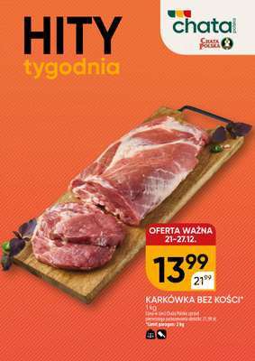 Chata Polska - gazetka promocyjna Hity tygodnia od niedzieli 21.12 do soboty 27.12