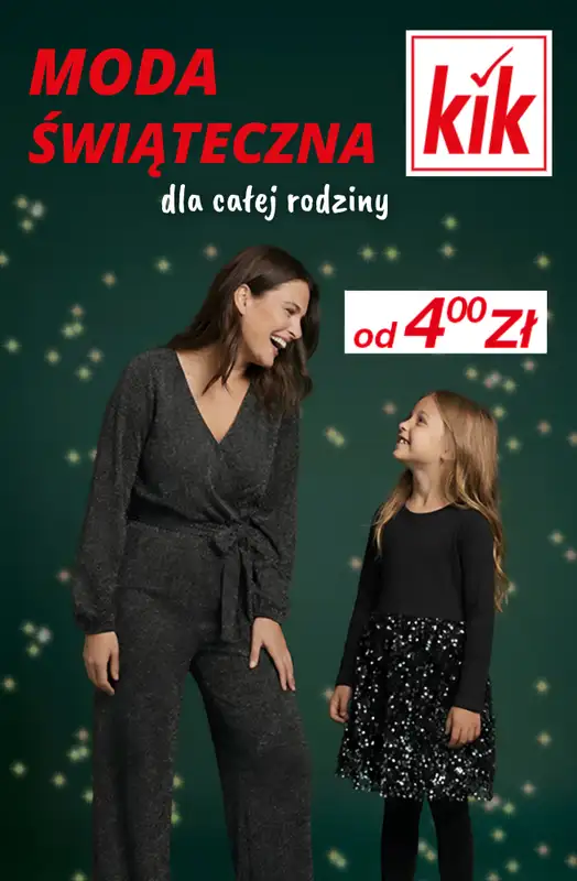 KiK - gazetka promocyjna Świąteczna moda dla całej rodziny! od środy 10.12 