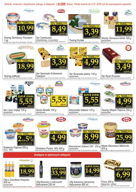 Społem - Blisko i Korzystnie - gazetka promocyjna Gazetka PSS Kalisz od środy 10.12 do poniedziałku 05.01 - strona 5