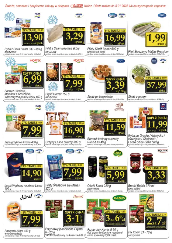 Społem - Blisko i Korzystnie - gazetka promocyjna Gazetka PSS Kalisz od środy 10.12 do poniedziałku 05.01 - strona 3