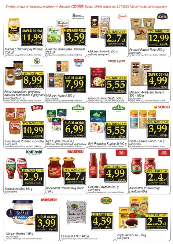 Społem - Blisko i Korzystnie - gazetka promocyjna Gazetka PSS Kalisz od środy 10.12 do poniedziałku 05.01 - strona 4