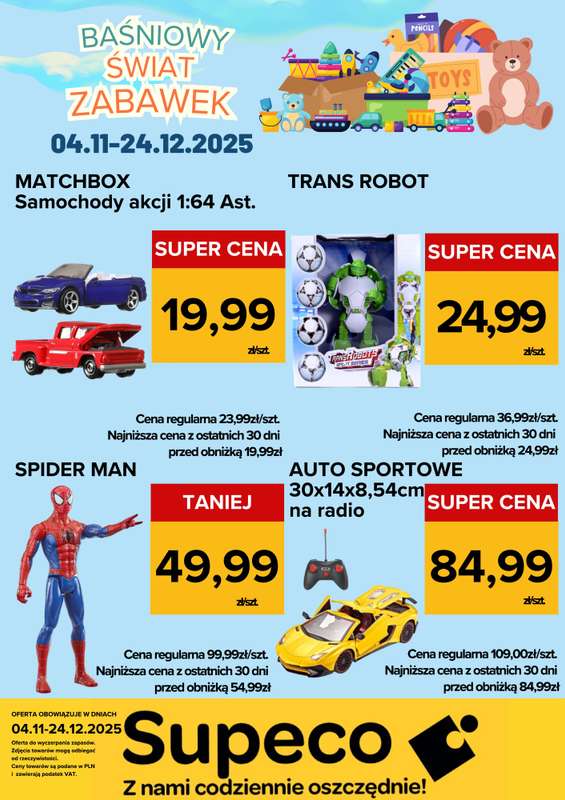 Supeco - gazetka promocyjna Bajkowy Świat Zabawek od wtorku 04.11 do środy 24.12 - strona 3