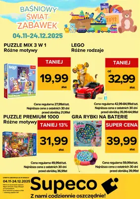 Supeco - gazetka promocyjna Bajkowy Świat Zabawek od wtorku 04.11 do środy 24.12 - strona 7