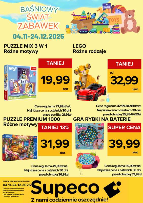 Supeco - gazetka promocyjna Bajkowy Świat Zabawek od wtorku 04.11 do środy 24.12 - strona 7