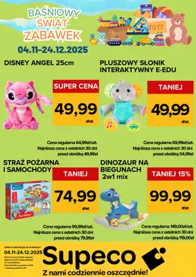 Supeco - gazetka promocyjna Bajkowy Świat Zabawek od wtorku 04.11 do środy 24.12 - strona 5